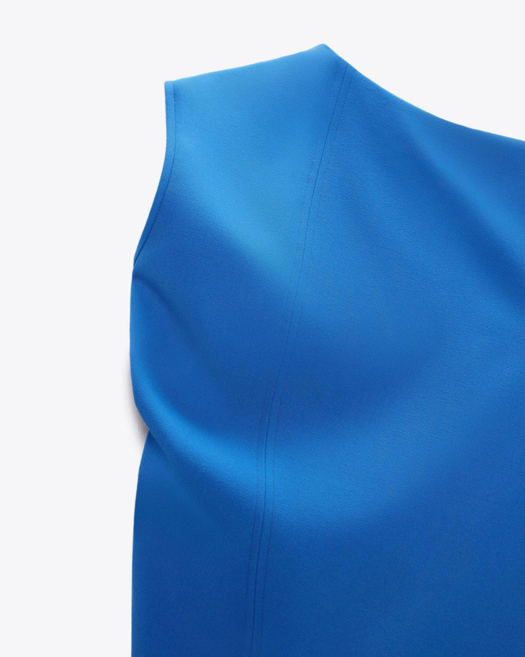 Zara Asymmetrical Electric Blue Top