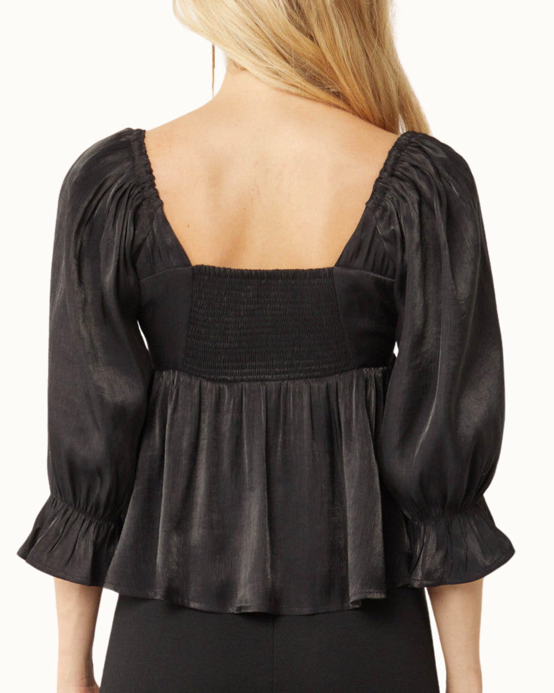 Iridescent Babydoll Top