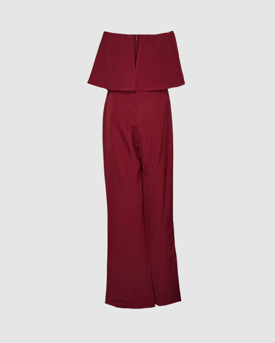 Jumpsuit largo rojo quemado