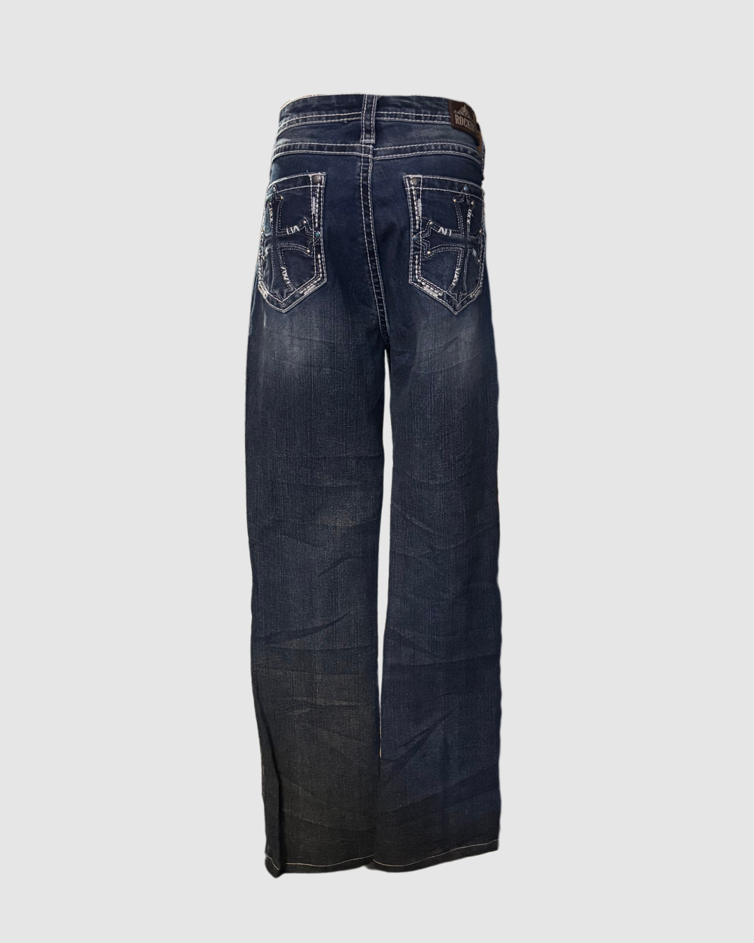 Jeans con diseño low-wasted