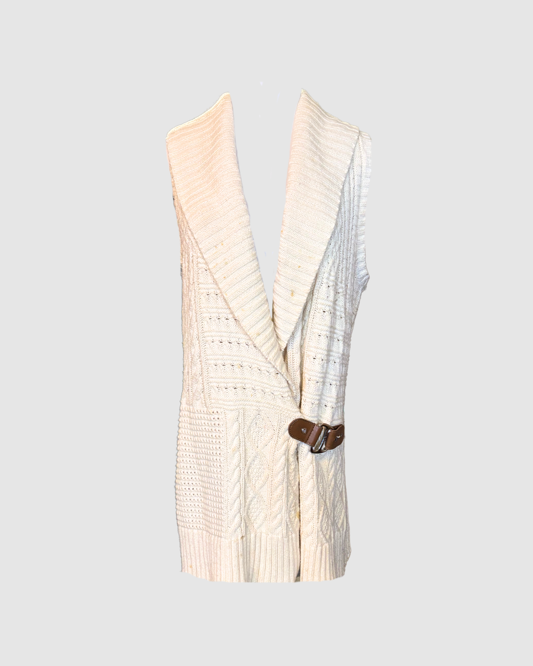 Chaleco beige knitted