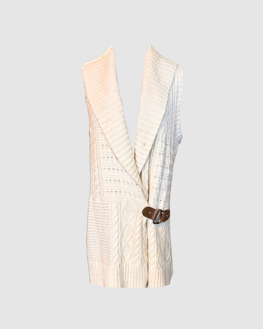 Chaleco beige knitted