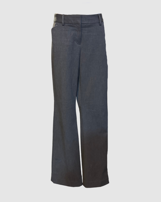 Pantalones gris oscuro low-waisted