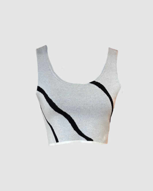 Set gris con print