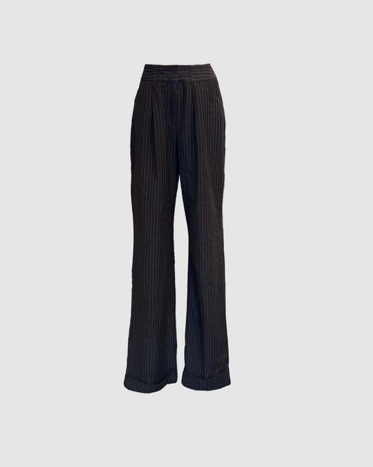 Pantalones grises con pin-stripes