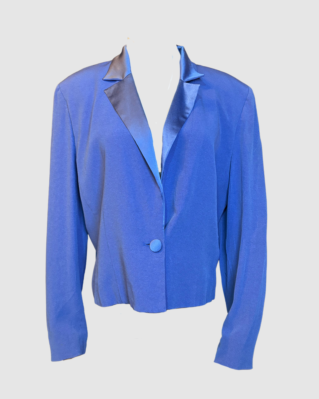Blazer cropped azul
