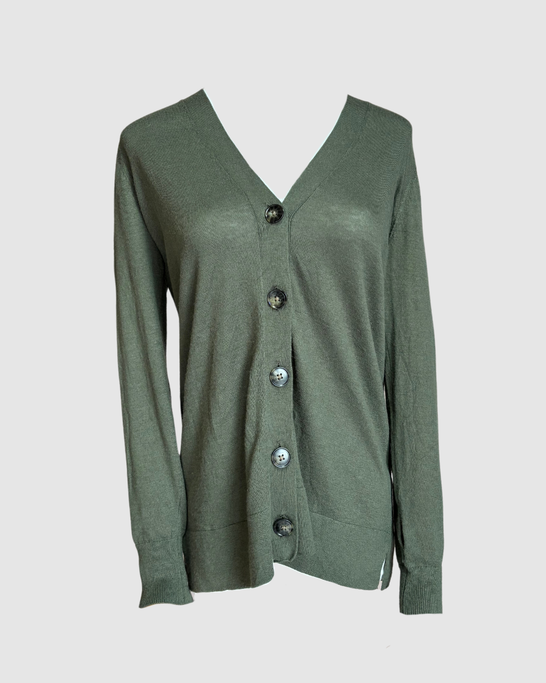 Cardigan verde militar