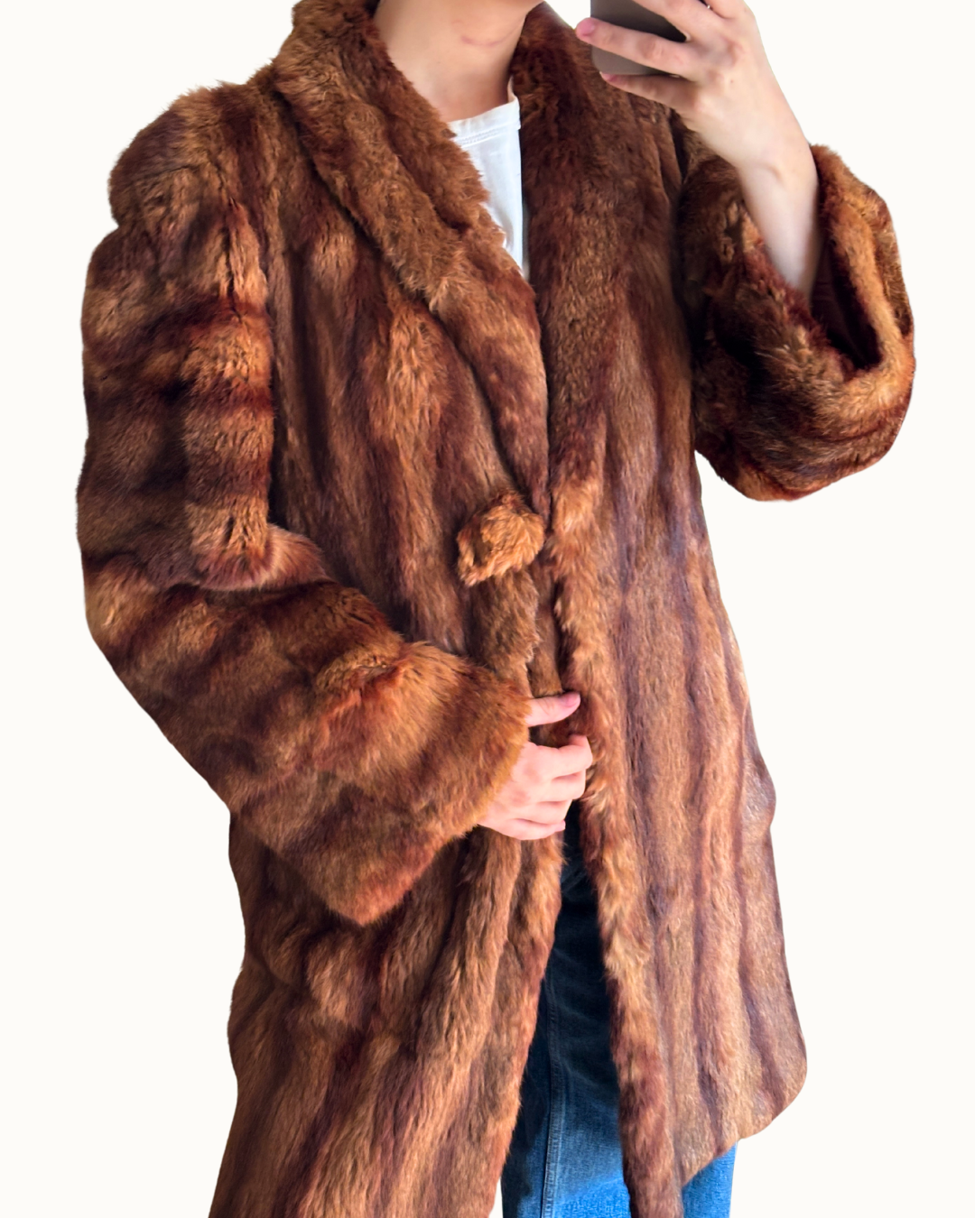Abrigo De 100% Conejo