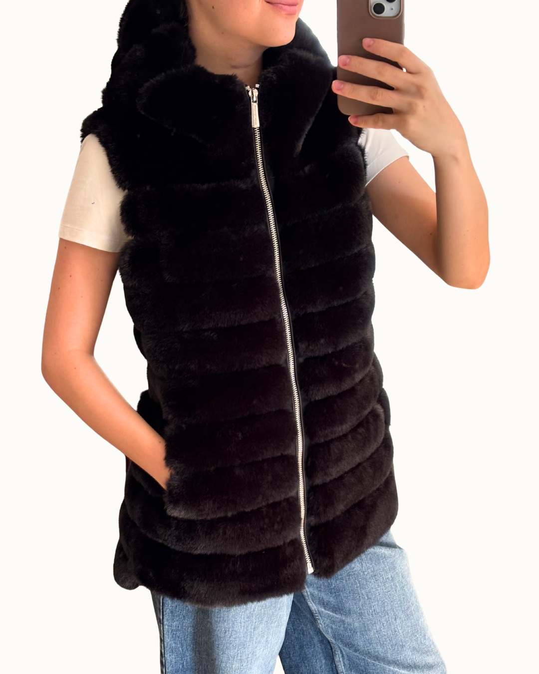 Micheal Kors Faux Fur Vest