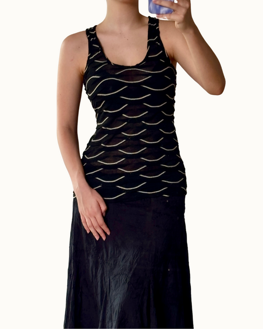Max Studio Scalloped Tank Top