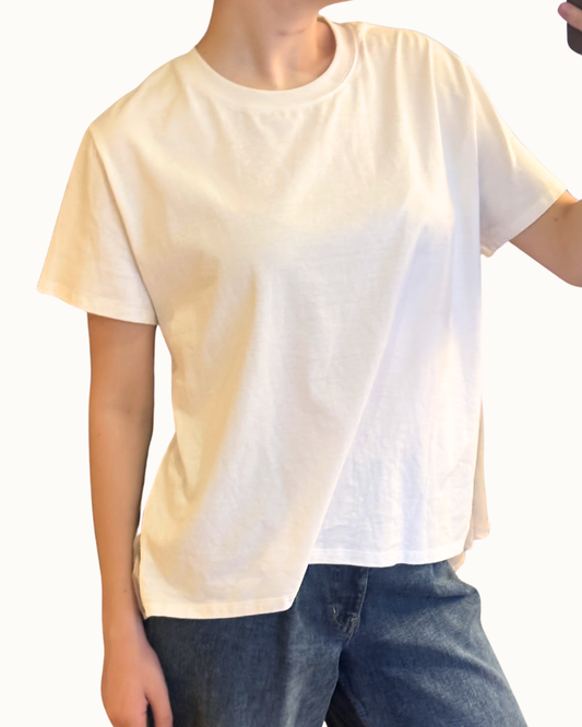 Zara Sheer Black White T-Shirt