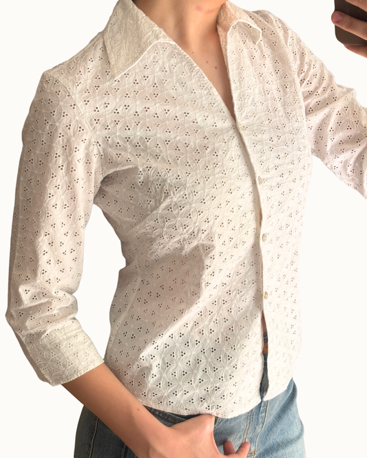 Cotton Cute Lace Shirt