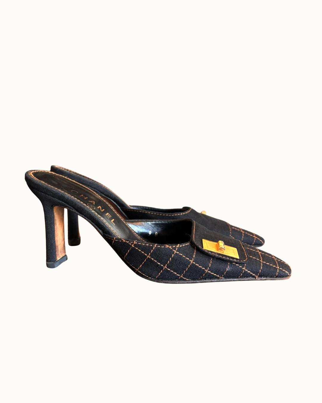 Chanel Denim Mules 2000s