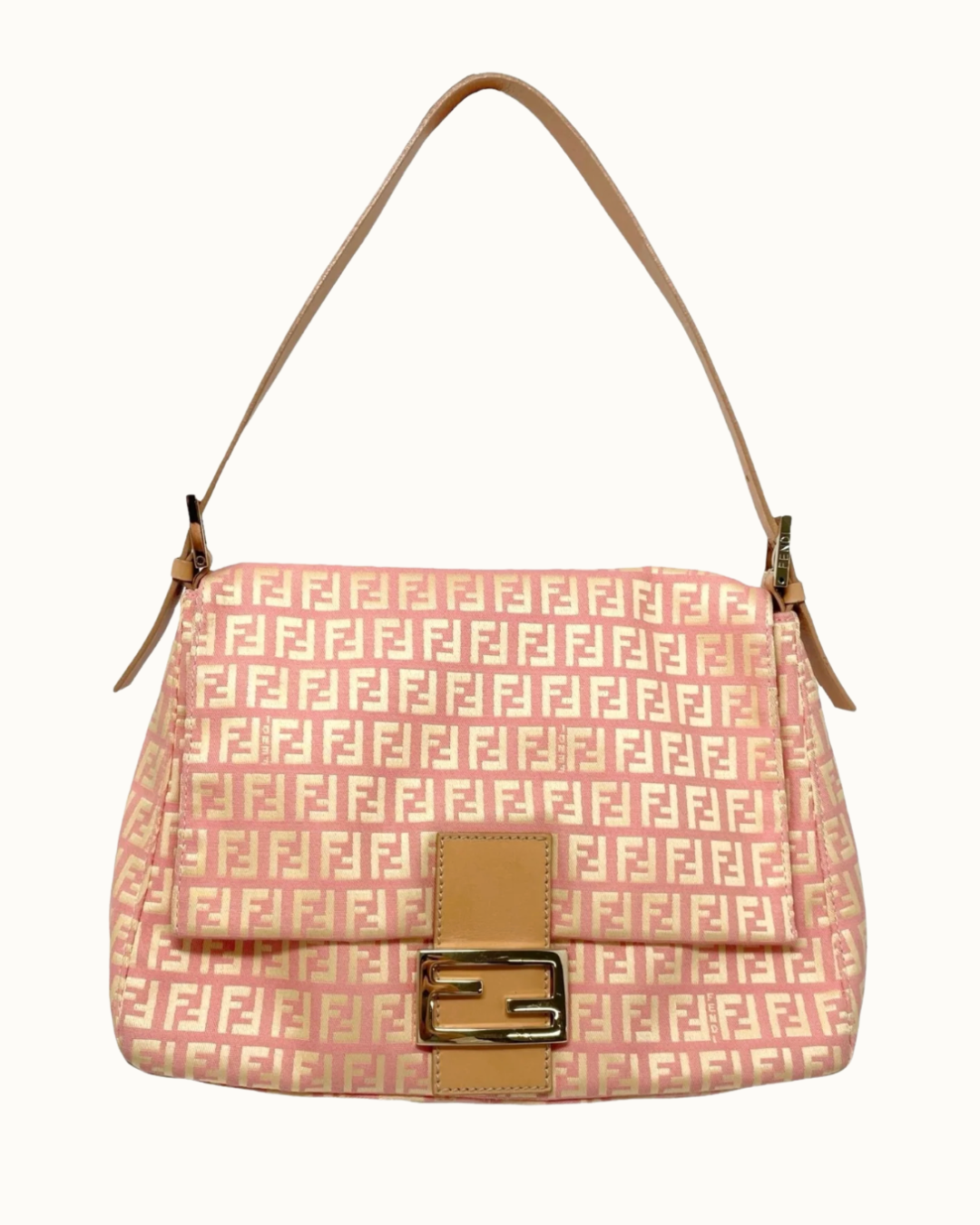 Fendi Pink Canvas Mamma Baguette