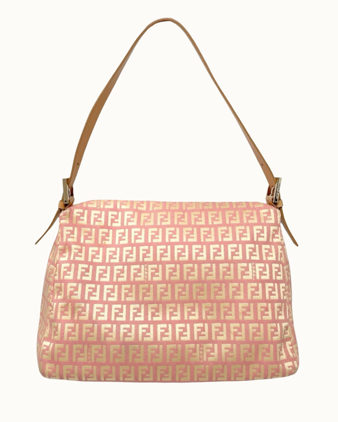 Fendi Pink Canvas Mamma Baguette
