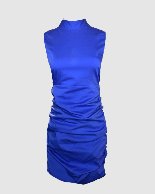 Vestido corto azul oscuro