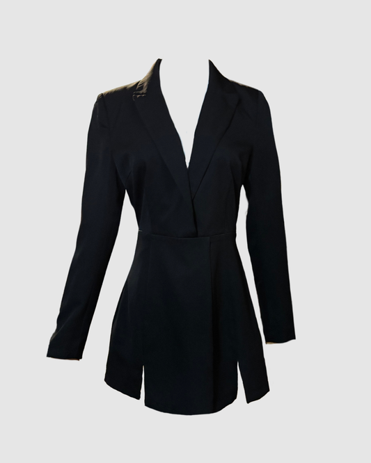 Jumper corto negro estilo blazer