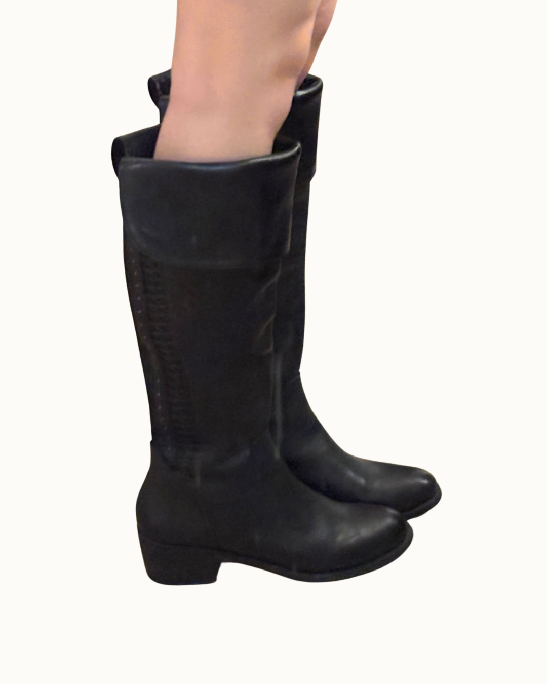 Vince Camuto Over-The-Knee Black Leather Boots