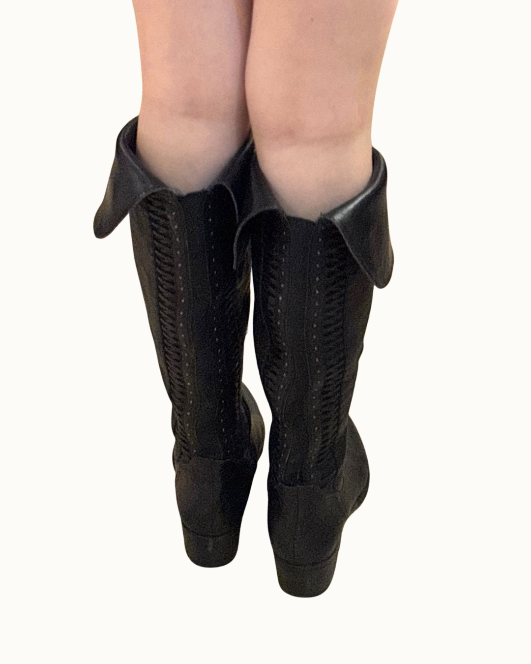 Vince Camuto Over-The-Knee Black Leather Boots