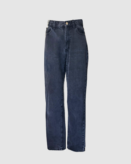 Jeans negros mid-waisted