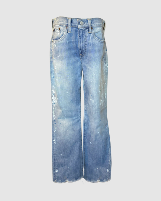 Jeans pintados low-waisted