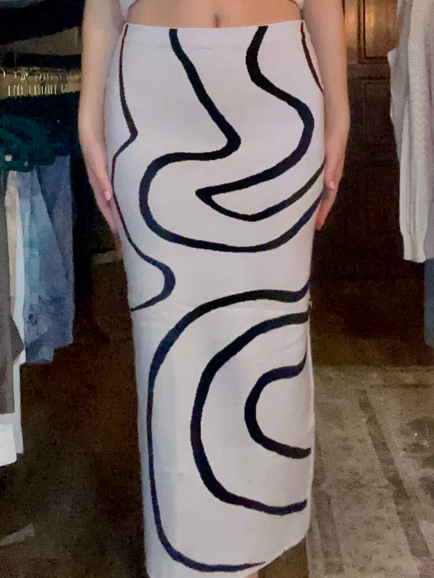Set gris con print