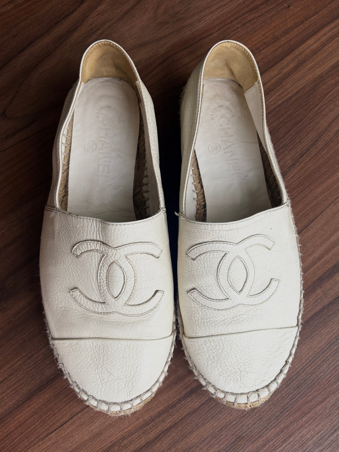 Chanel Interlocking CC Logo Espadrilles