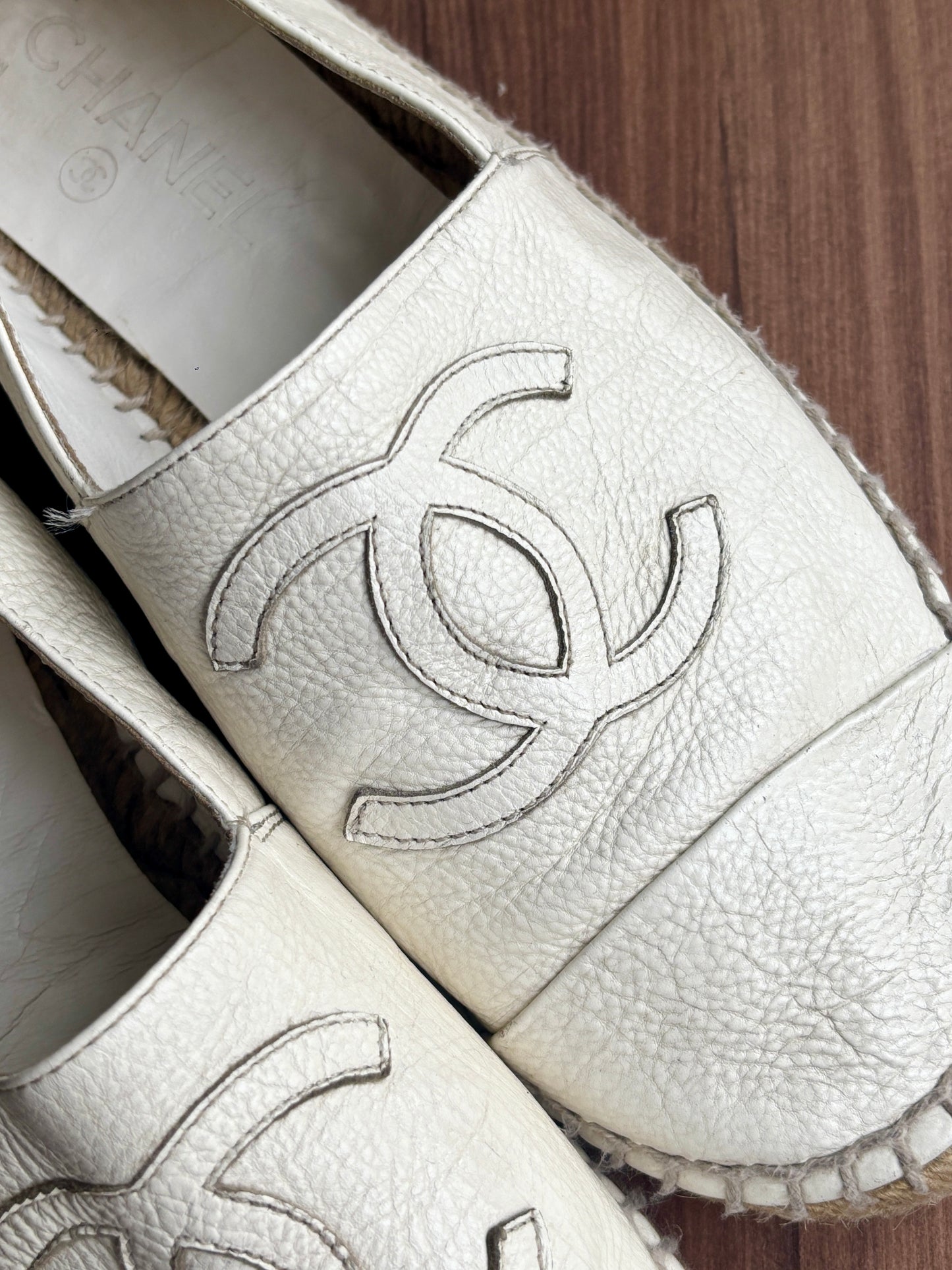 Chanel Interlocking CC Logo Espadrilles