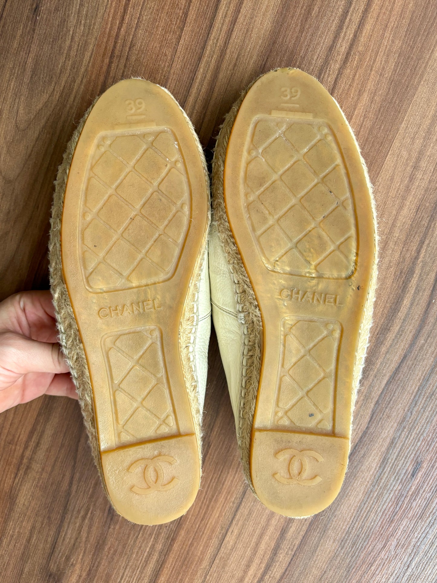 Chanel Interlocking CC Logo Espadrilles