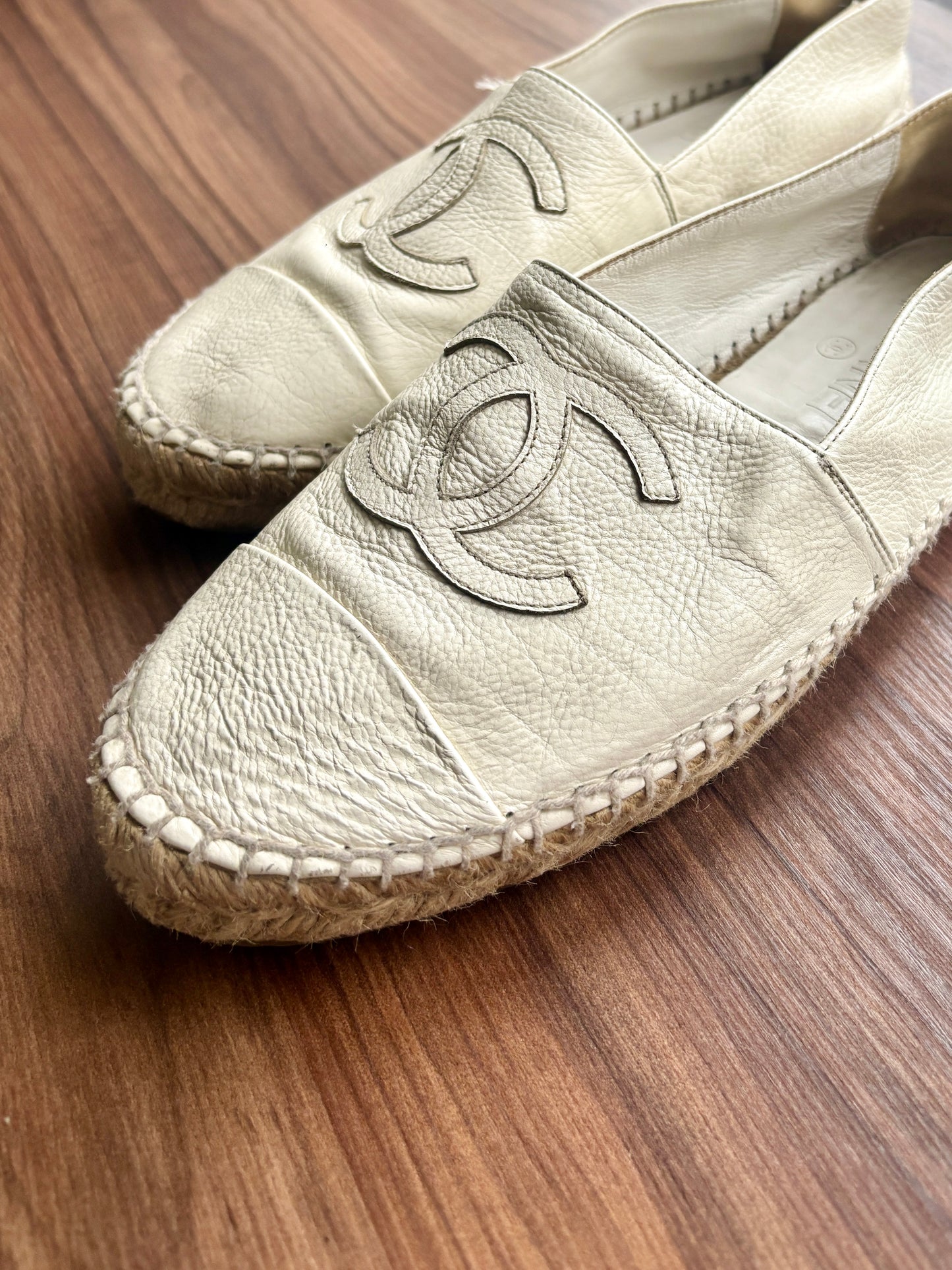Chanel Interlocking CC Logo Espadrilles