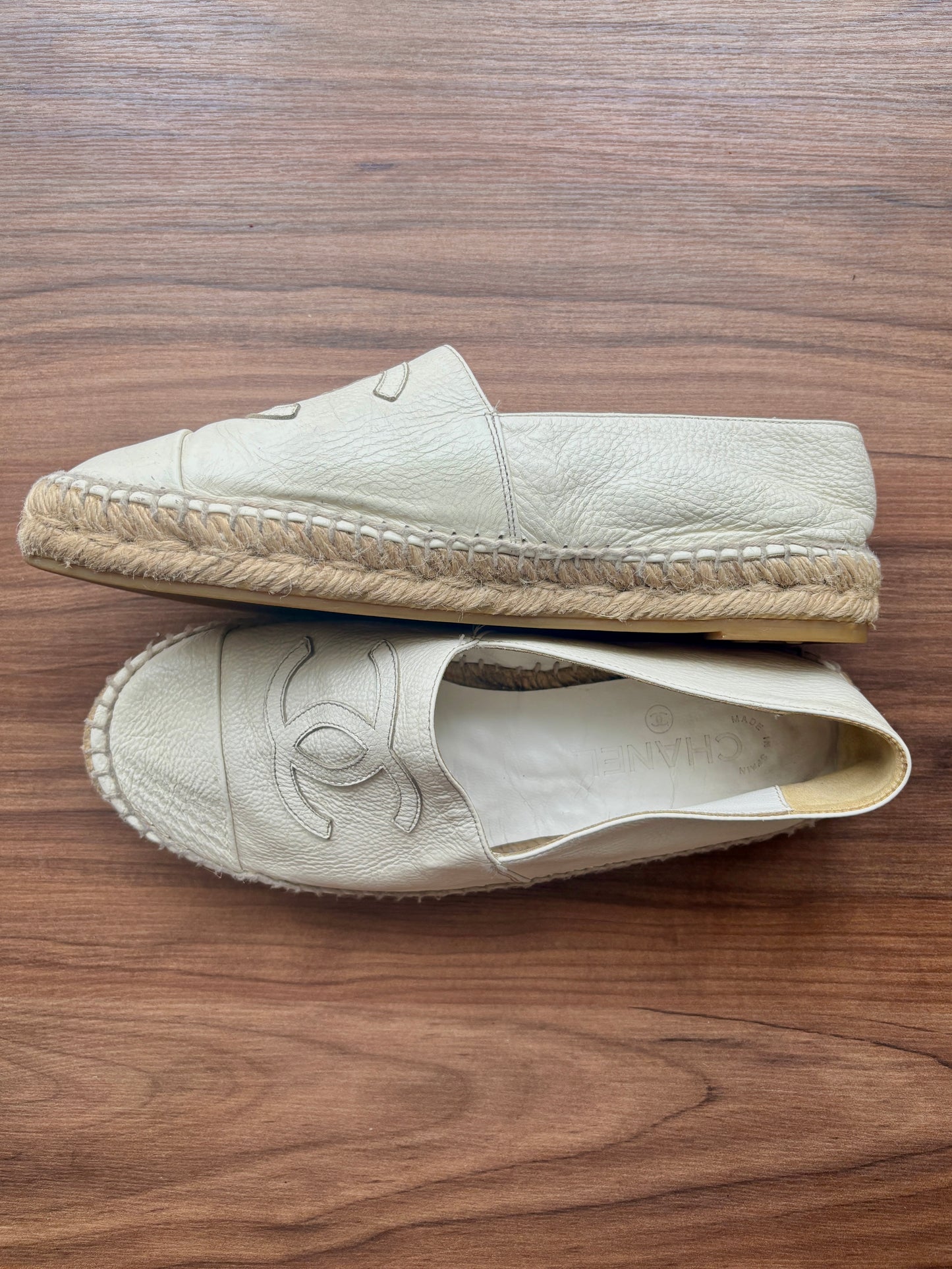 Chanel Interlocking CC Logo Espadrilles