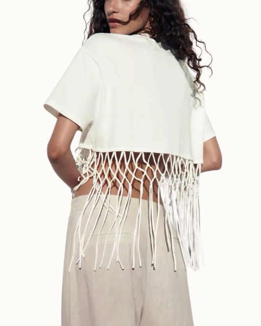 Zara Fringe Top